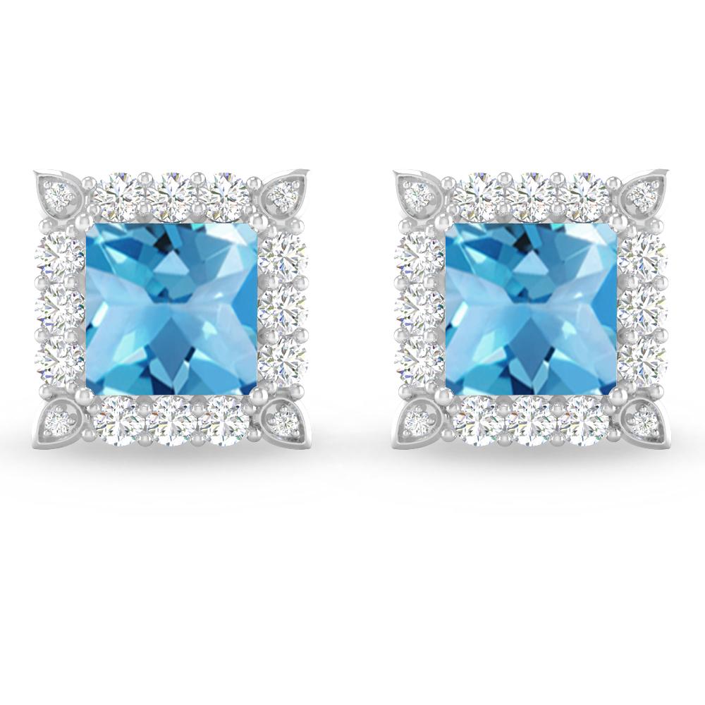 White Gold - Blue Topaz