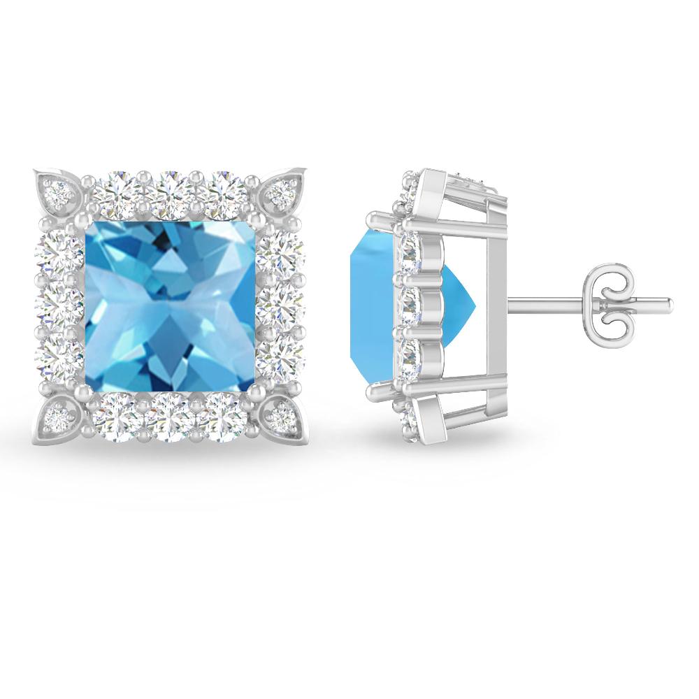 White Gold - Blue Topaz