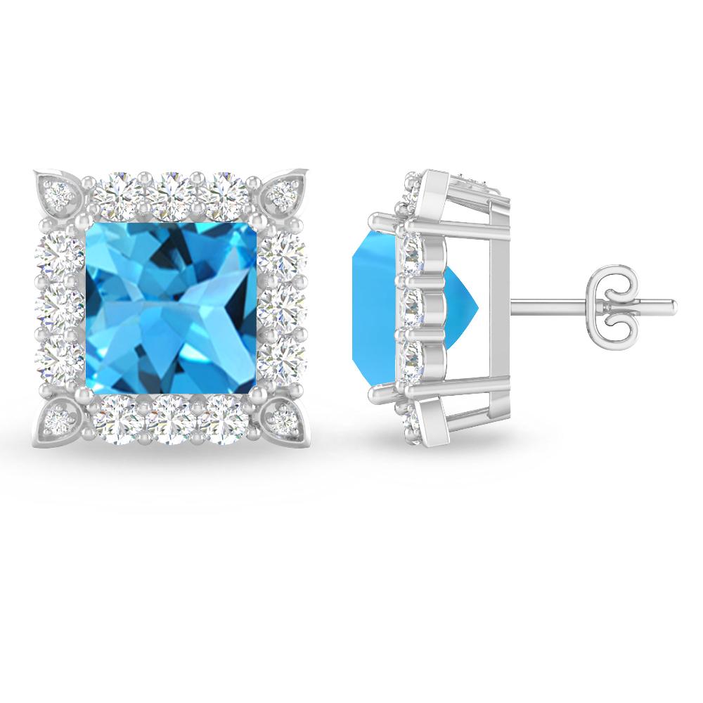 White Gold - Blue Topaz