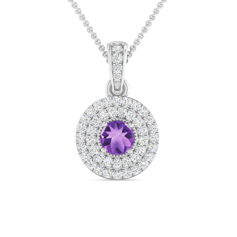 White Gold - Amethyst