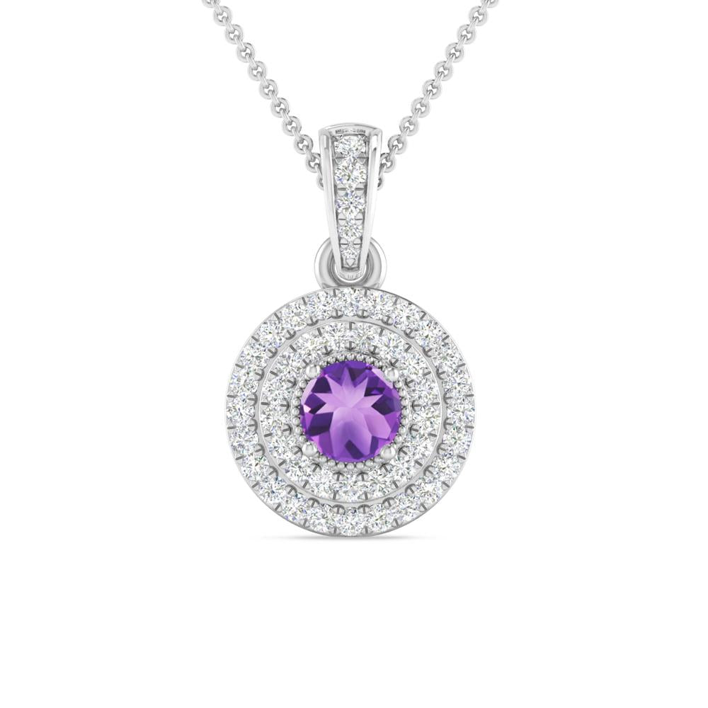 White Gold - Amethyst