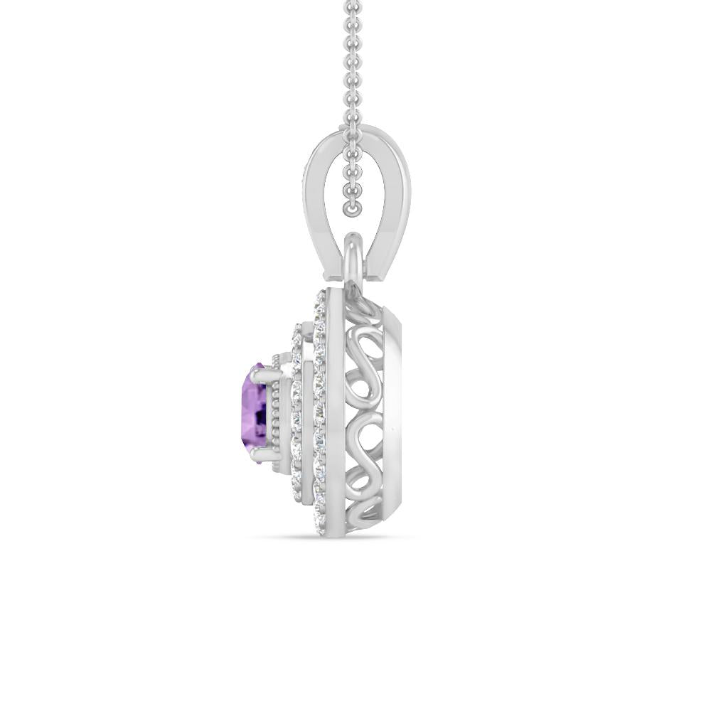 White Gold - Amethyst