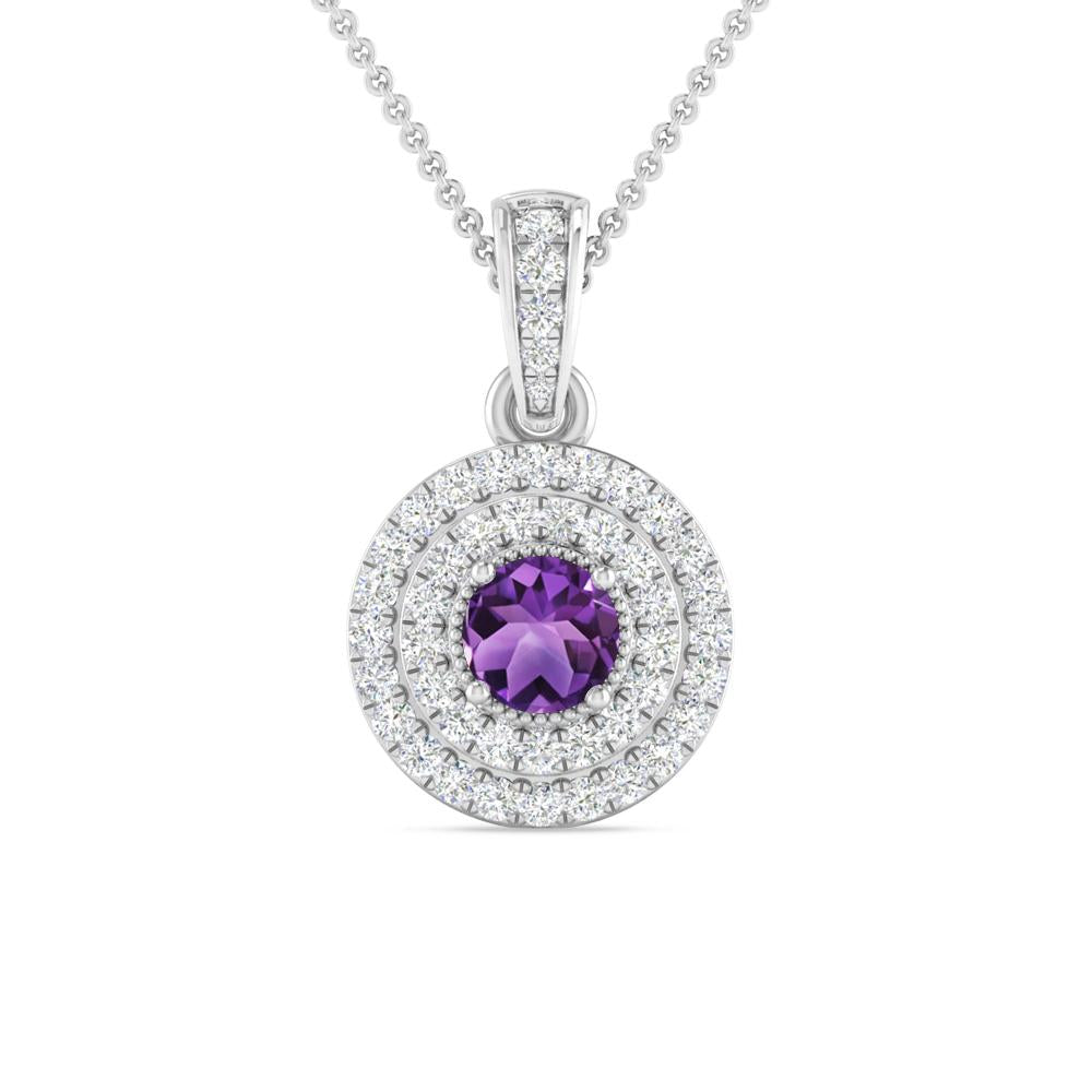 White Gold - Amethyst