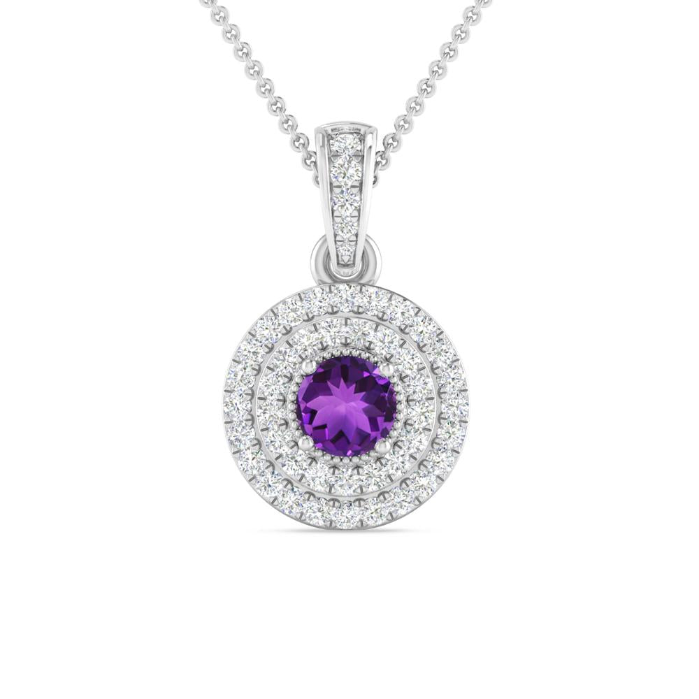 White Gold - Amethyst