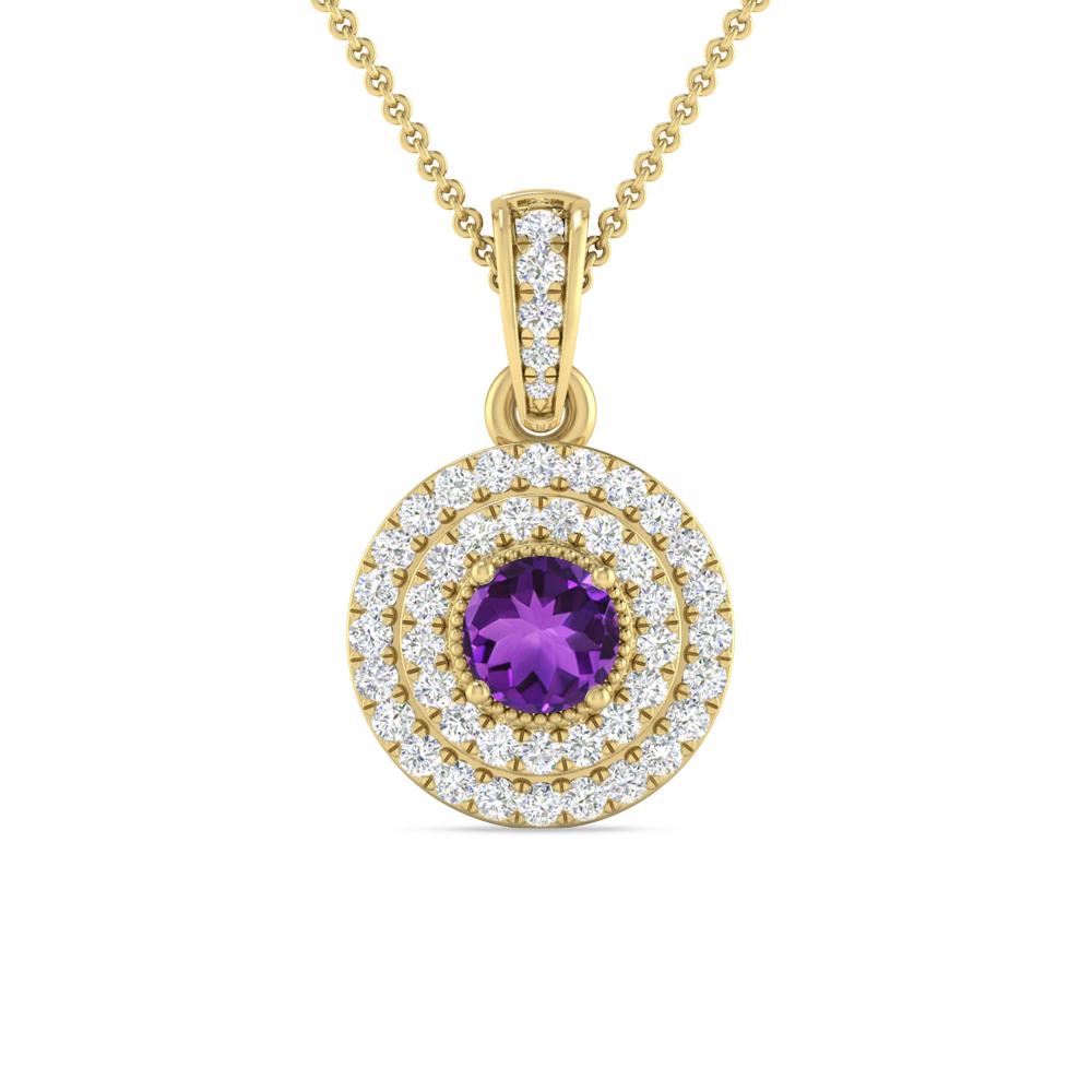 Yellow Gold - Amethyst