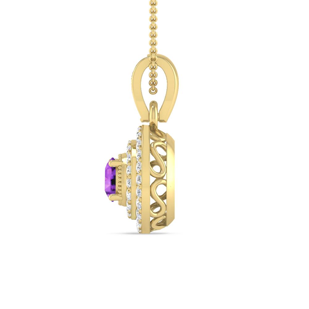 Yellow Gold - Amethyst