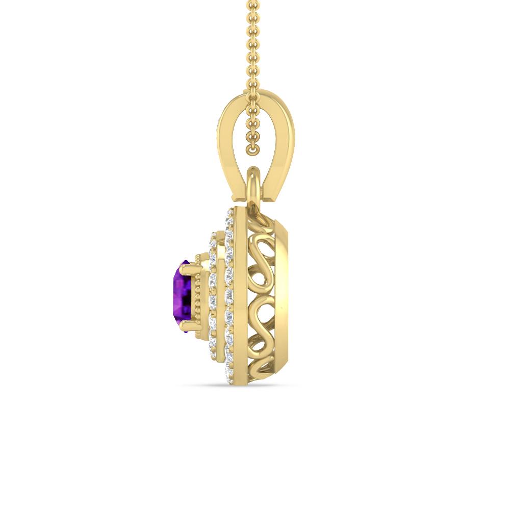 Yellow Gold - Amethyst