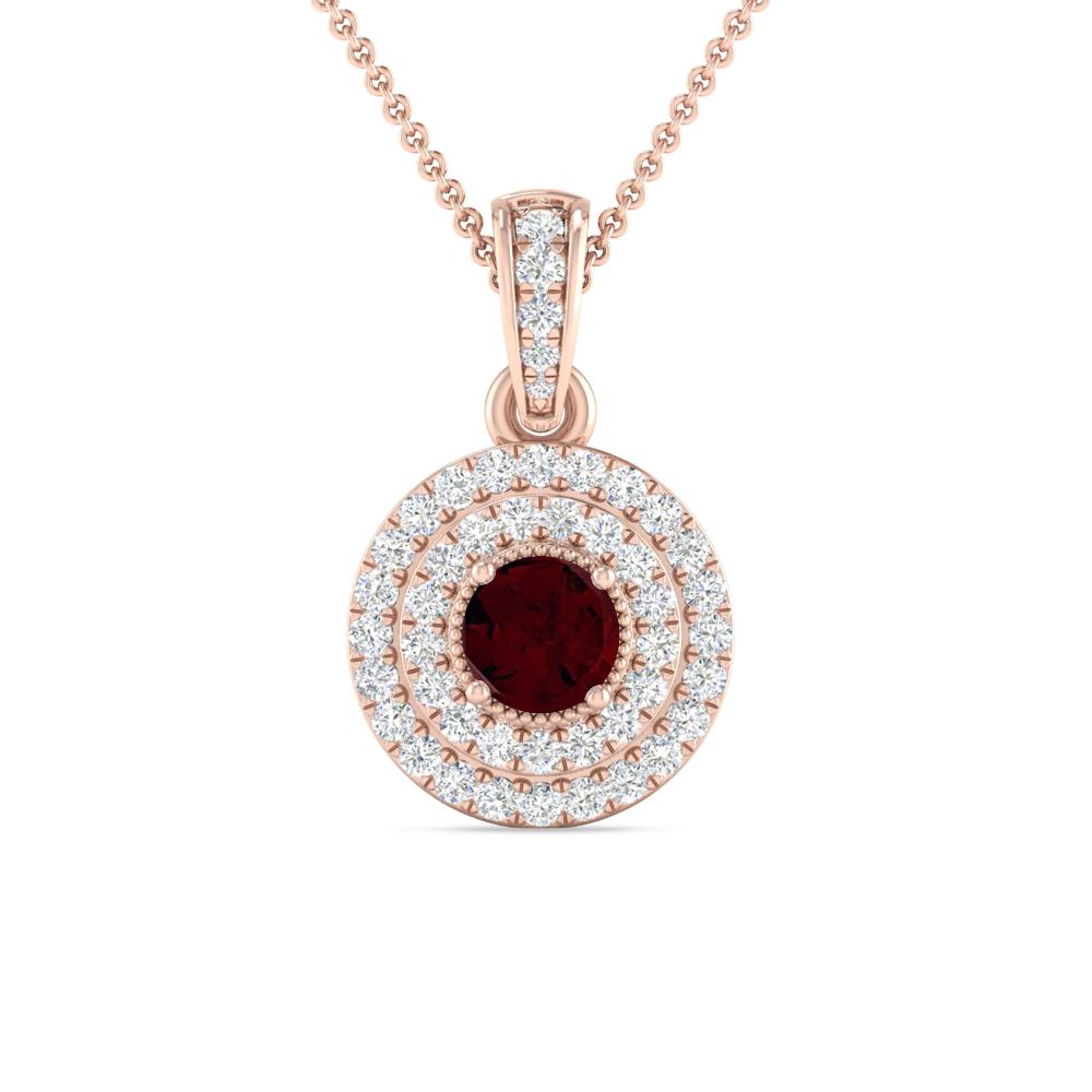 Rose Gold - Garnet