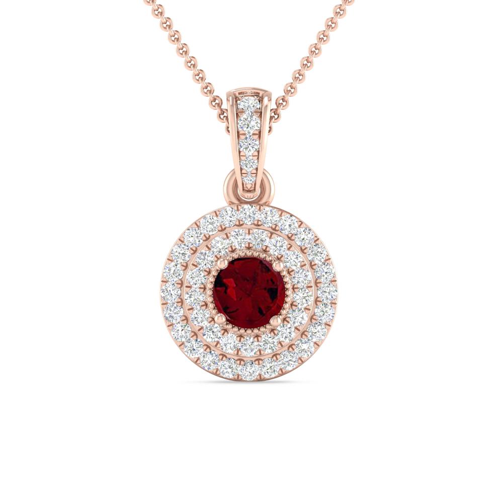 Rose Gold - Garnet