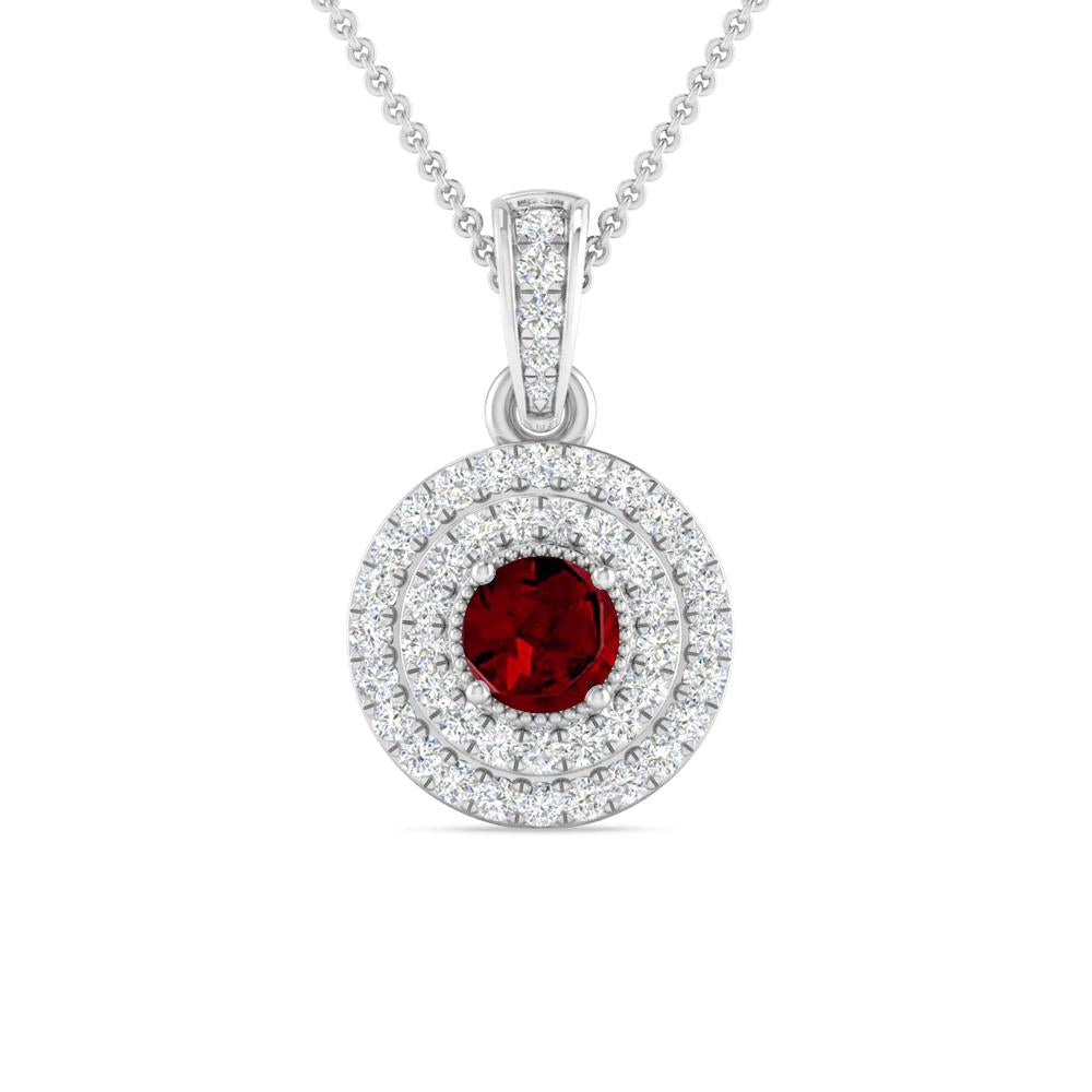 White Gold - Garnet