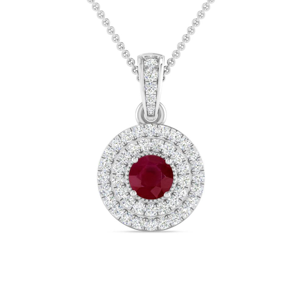 White Gold - Ruby