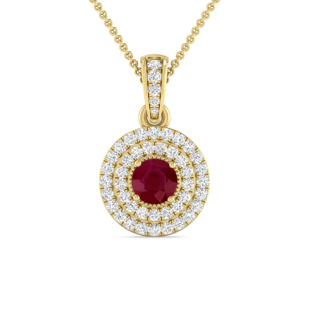 Yellow Gold - Ruby