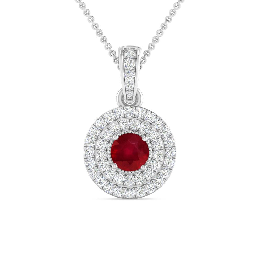 White Gold - Ruby