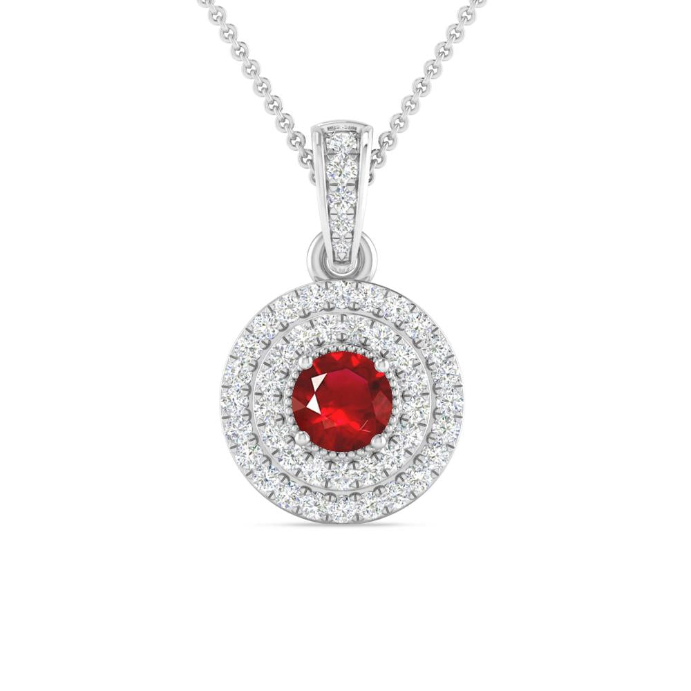 White Gold - Ruby