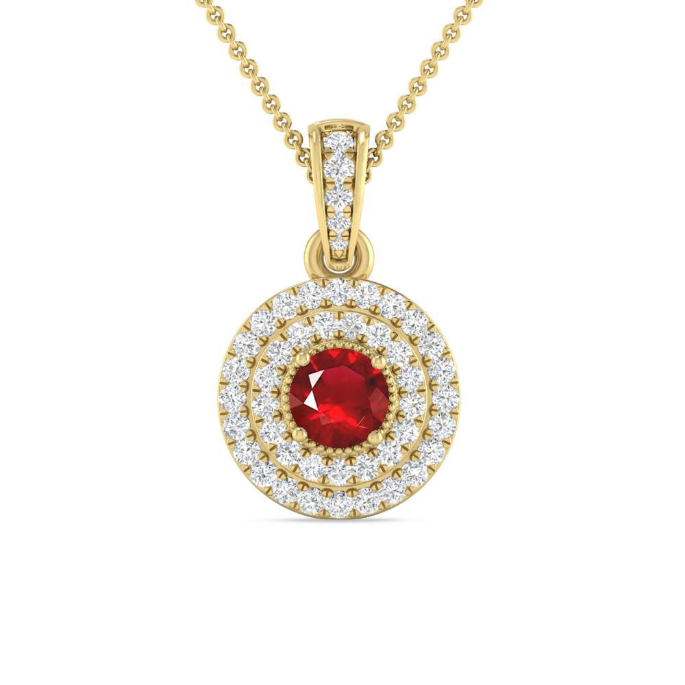 Yellow Gold - Ruby