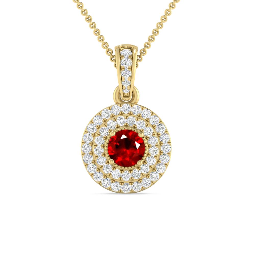 Yellow Gold - Ruby