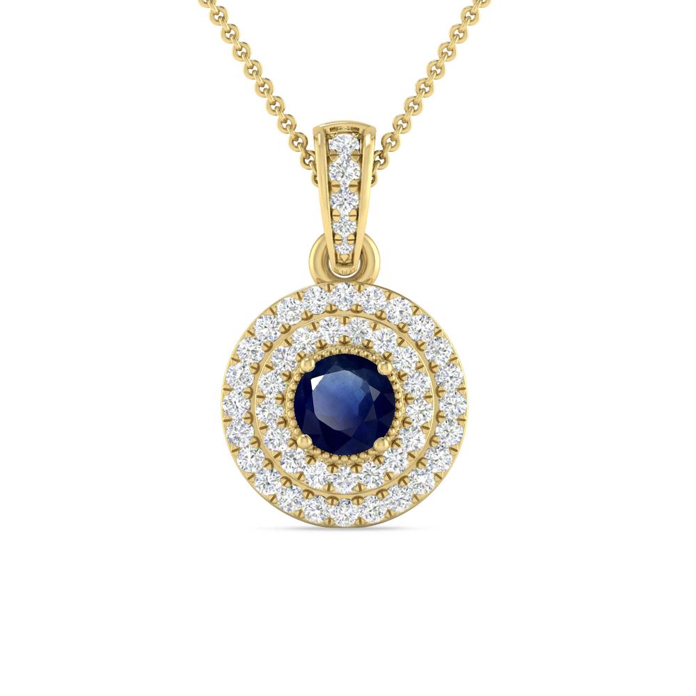 Yellow Gold - Sapphire