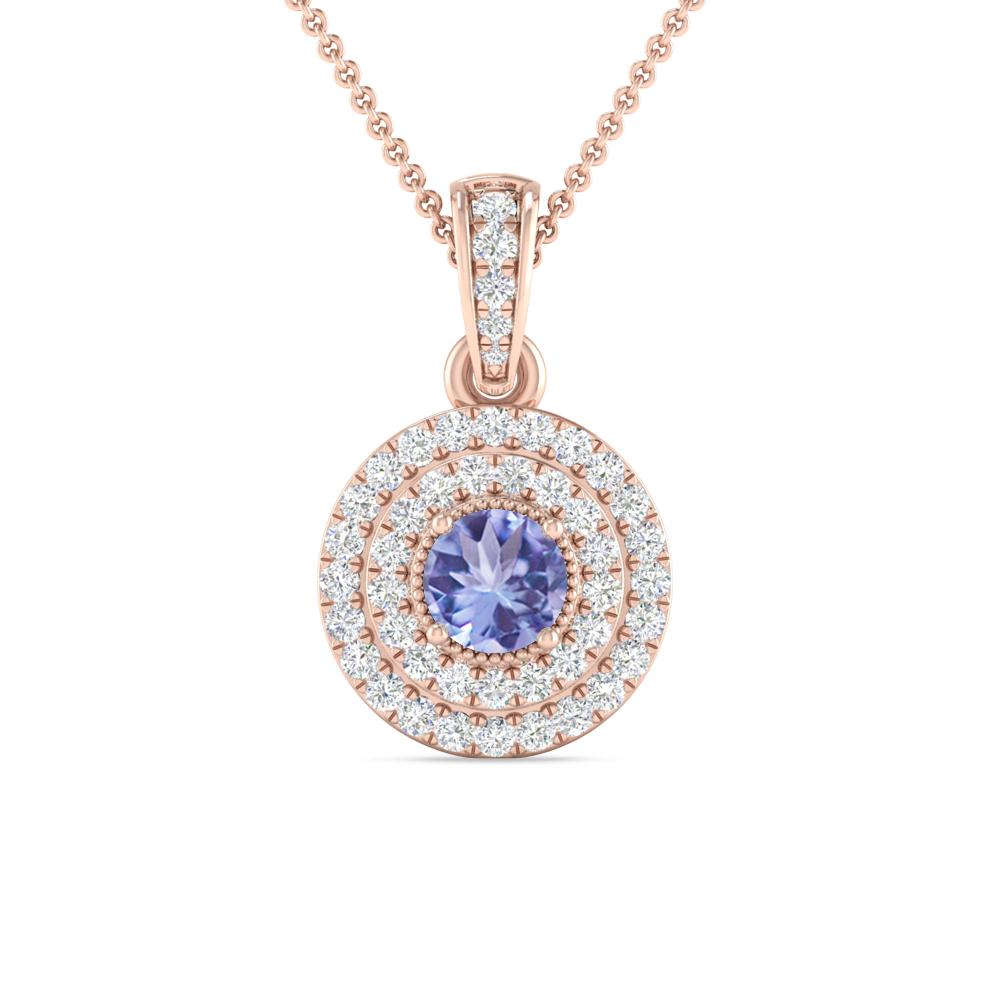 Rose Gold - Tanzanite