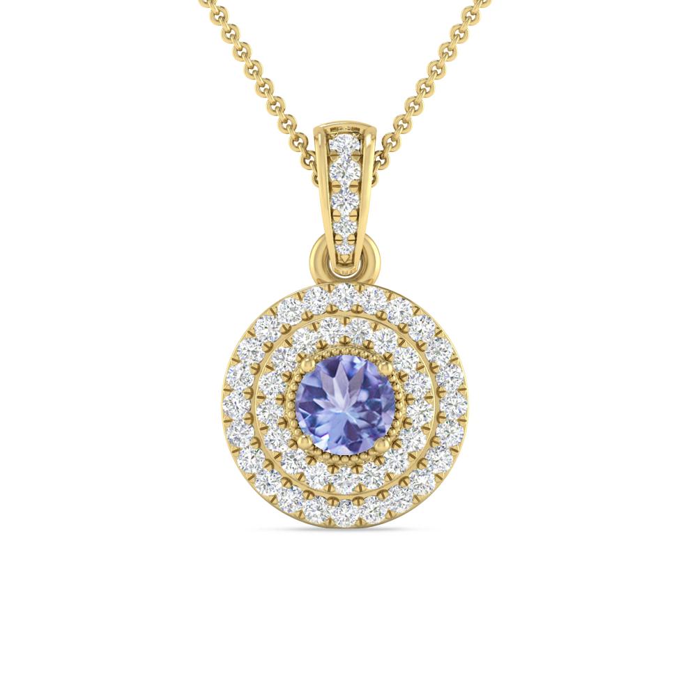 Yellow Gold - Tanzanite