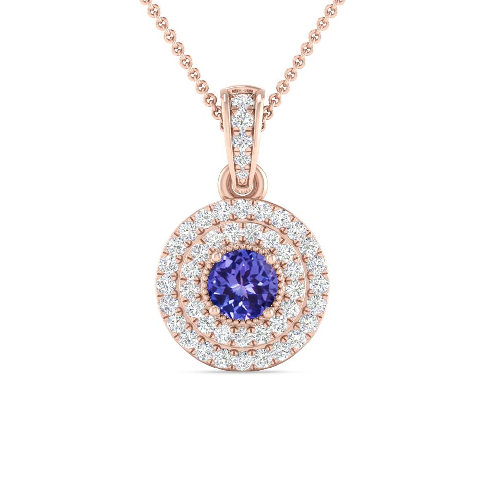 Rose Gold - Tanzanite