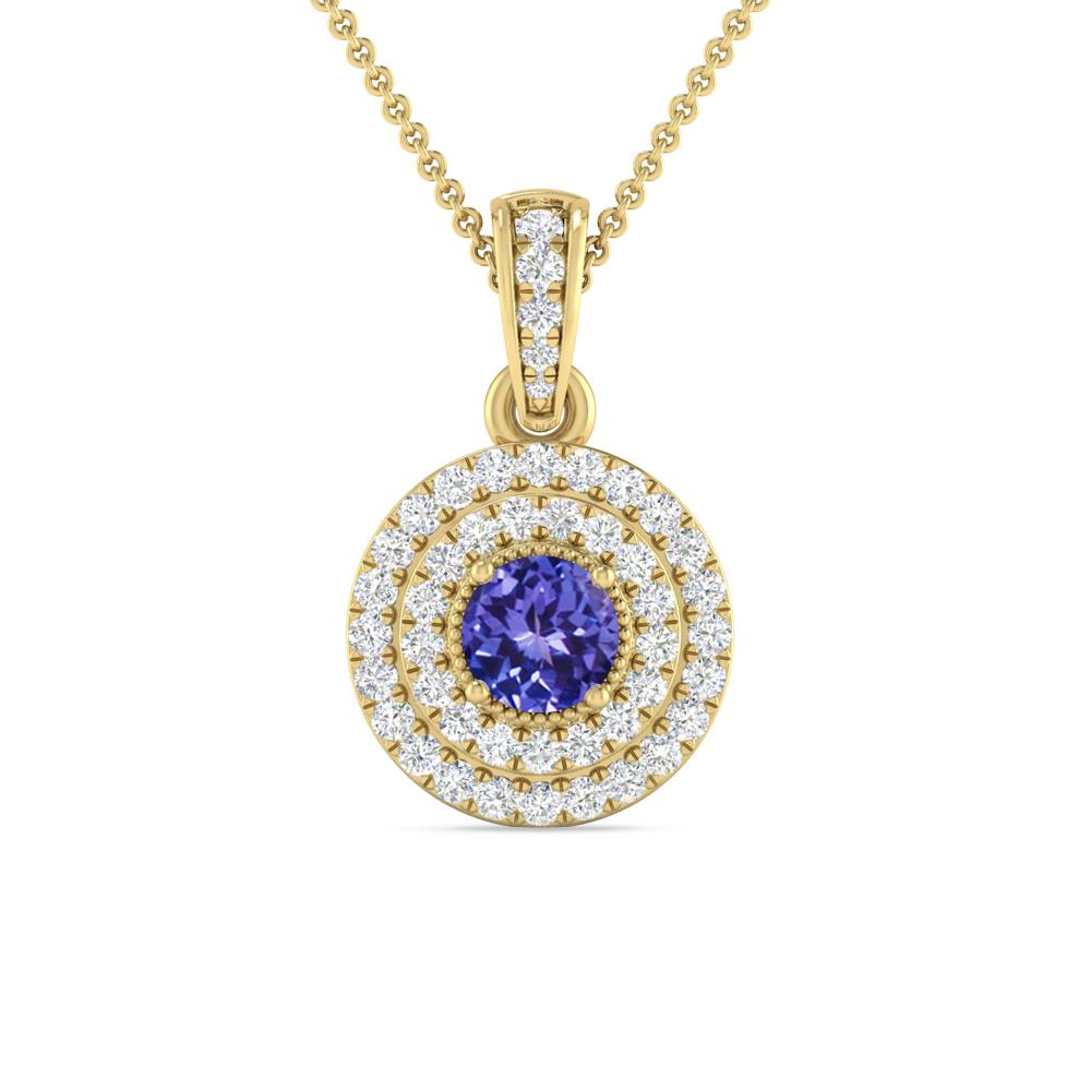 Yellow Gold - Tanzanite