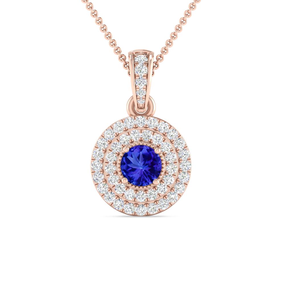 Rose Gold - Tanzanite