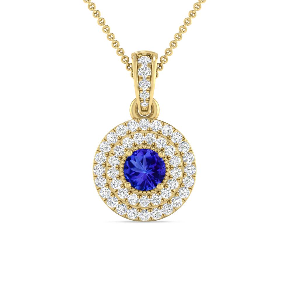 Yellow Gold - Tanzanite