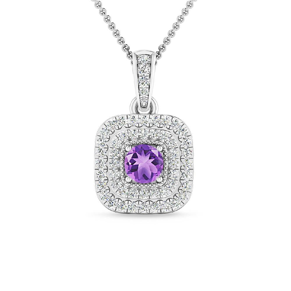 White Gold - Amethyst