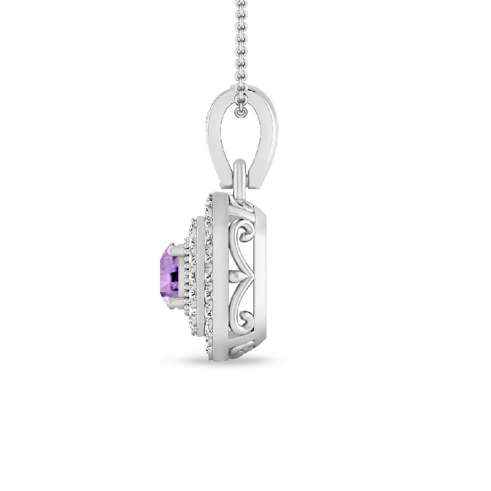 White Gold - Amethyst