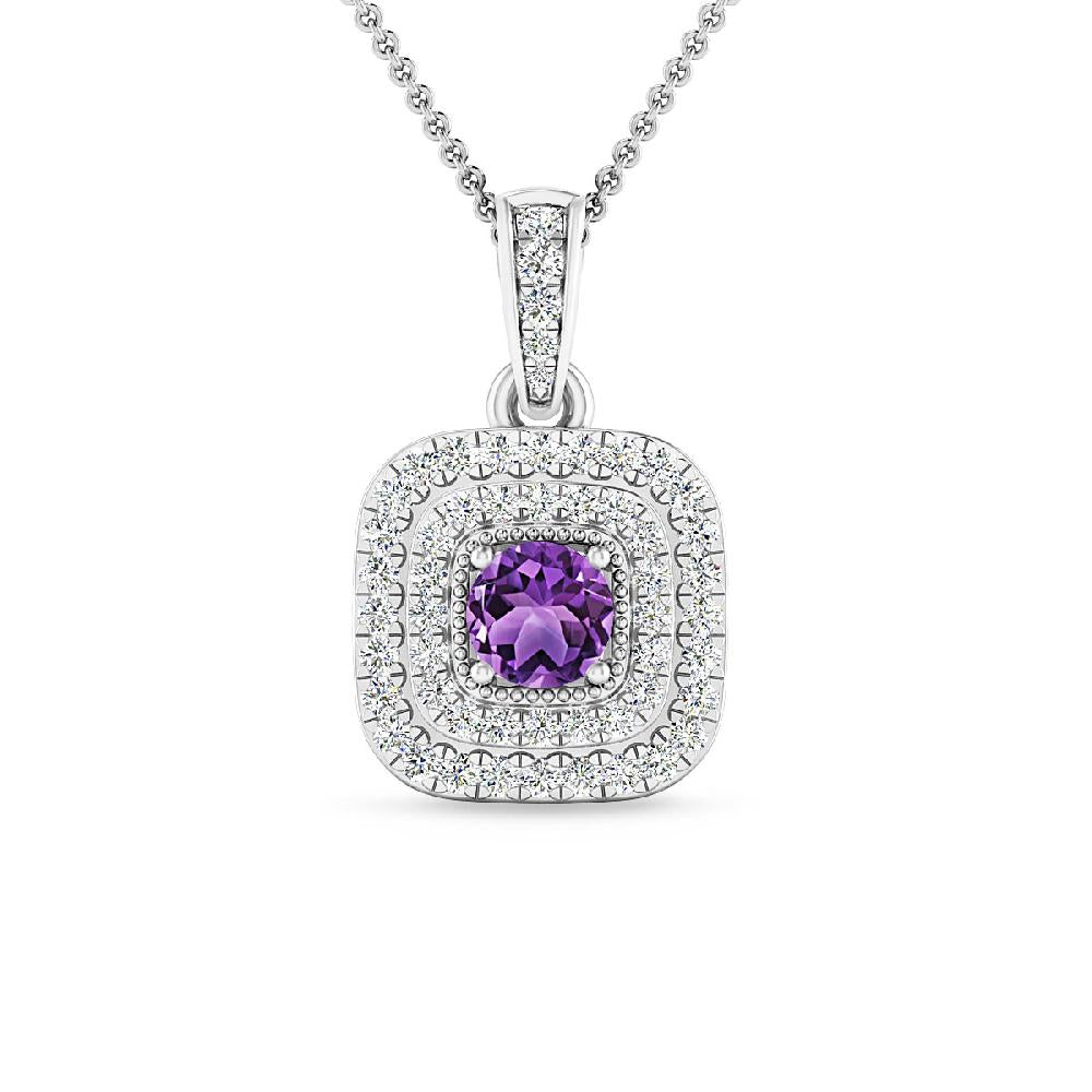 White Gold - Amethyst