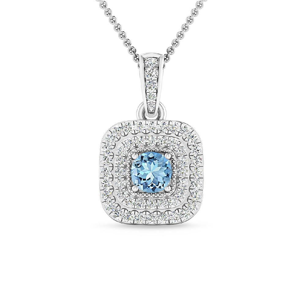 White Gold - Aquamarine