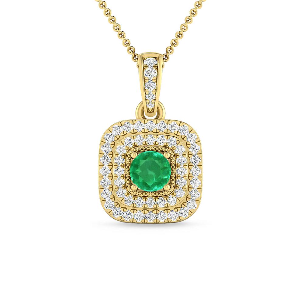 Yellow Gold - Emerald