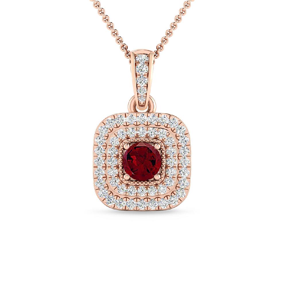 Rose Gold - Garnet