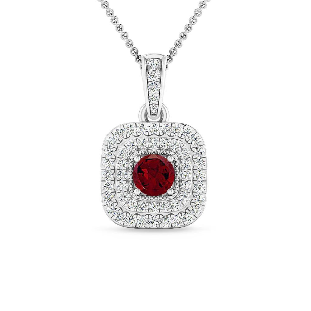 White Gold - Garnet