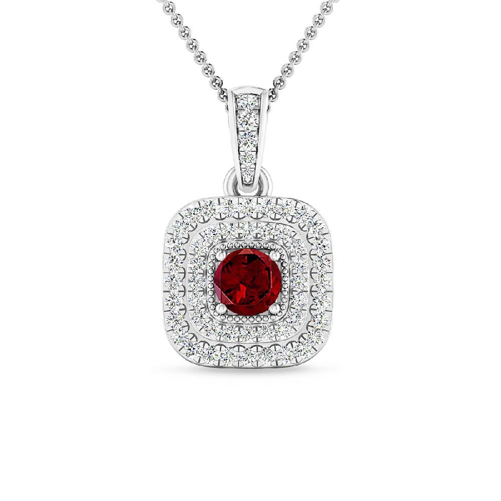 White Gold - Garnet