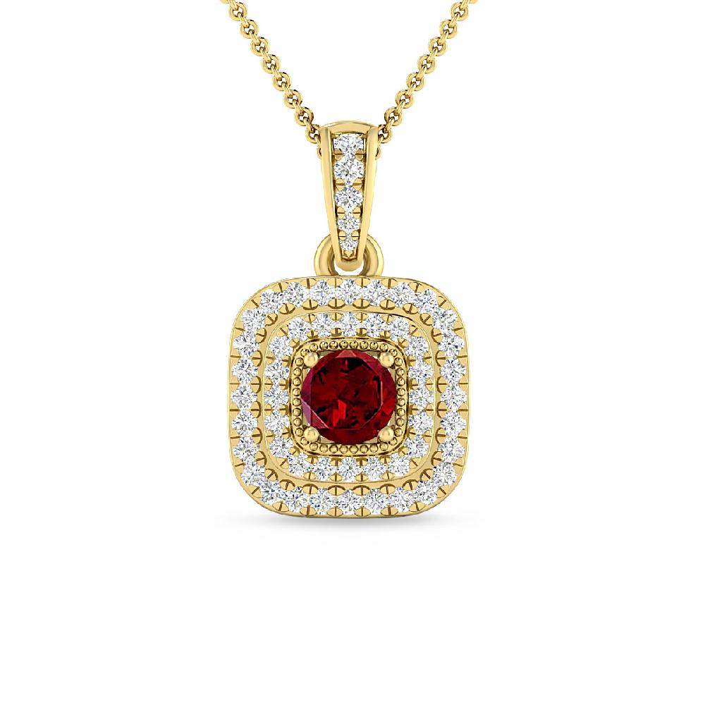 Yellow Gold - Garnet