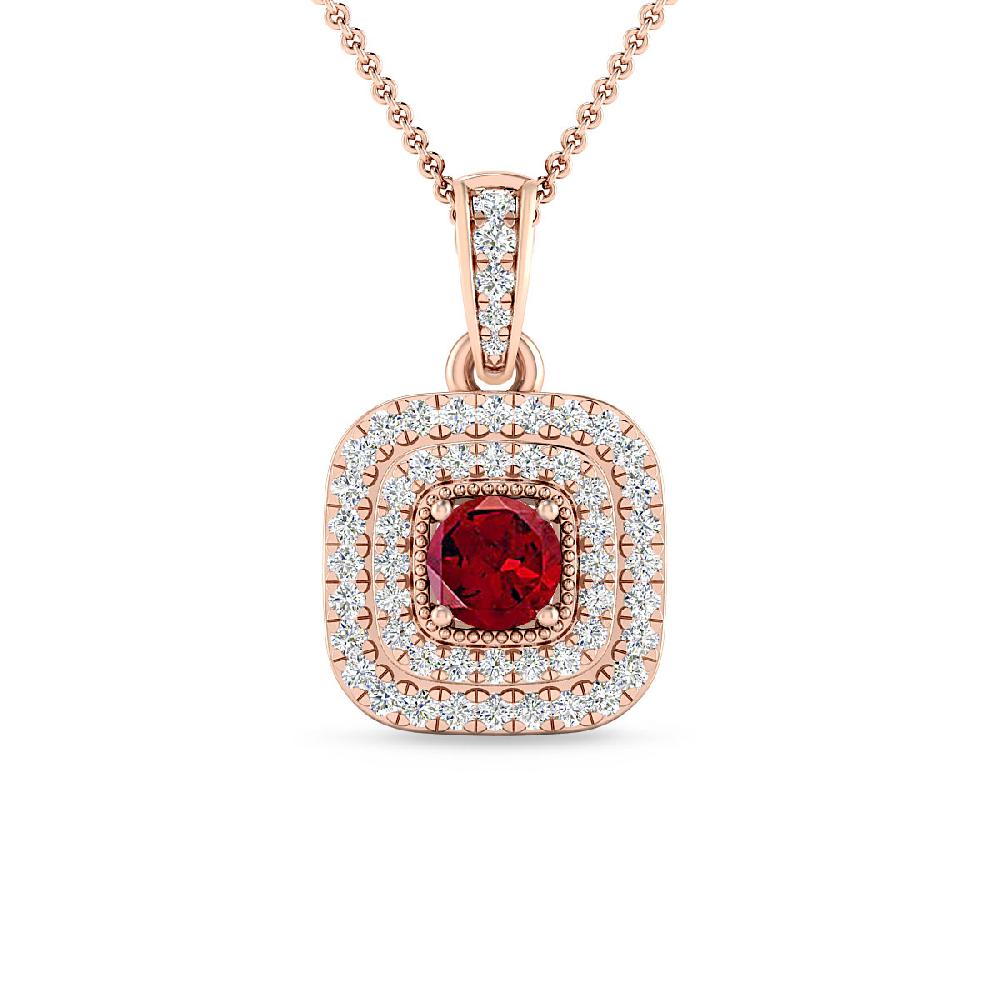 Rose Gold - Garnet