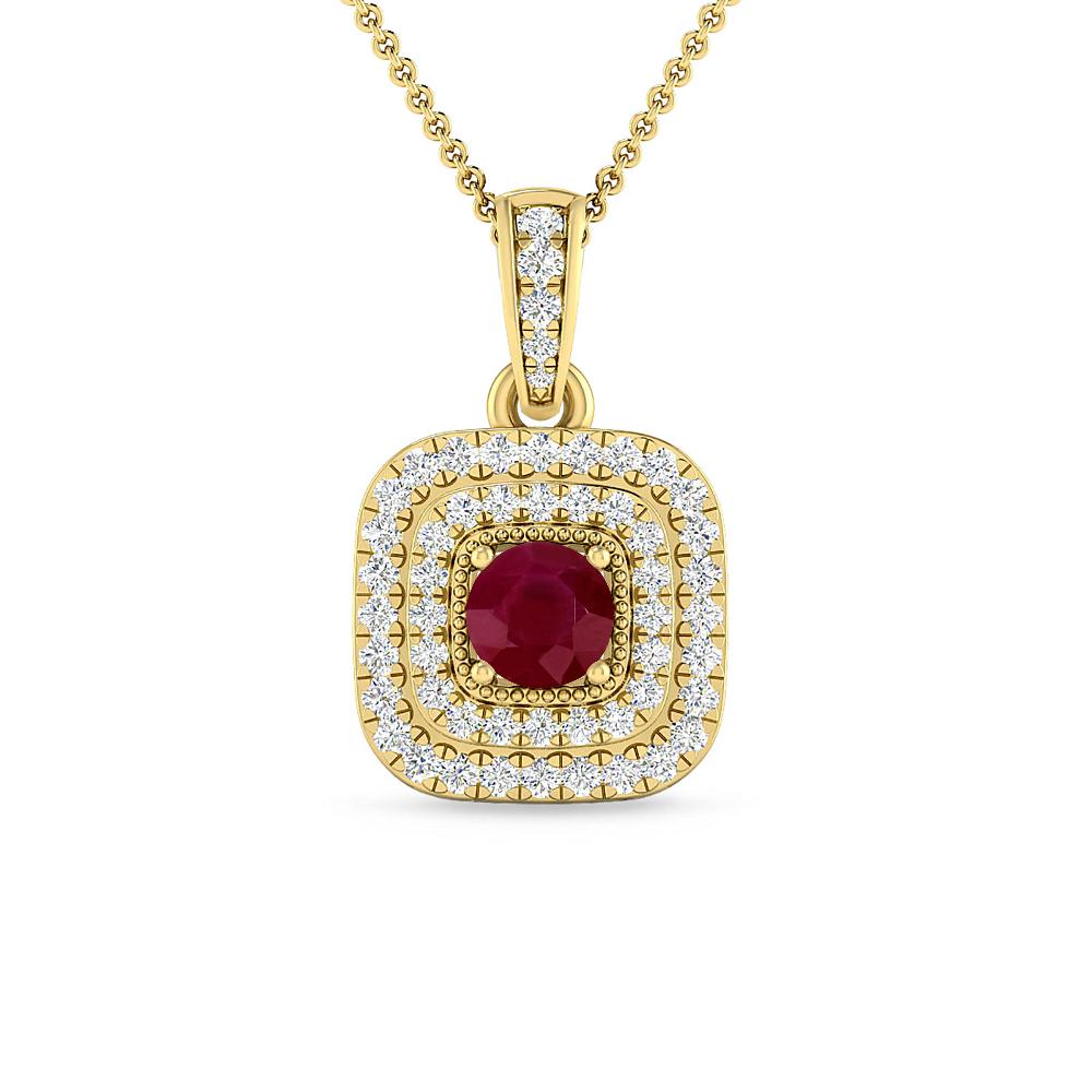 Yellow Gold - Ruby