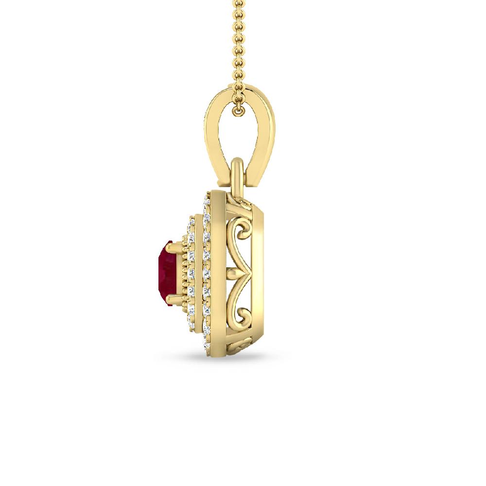 Yellow Gold - Ruby