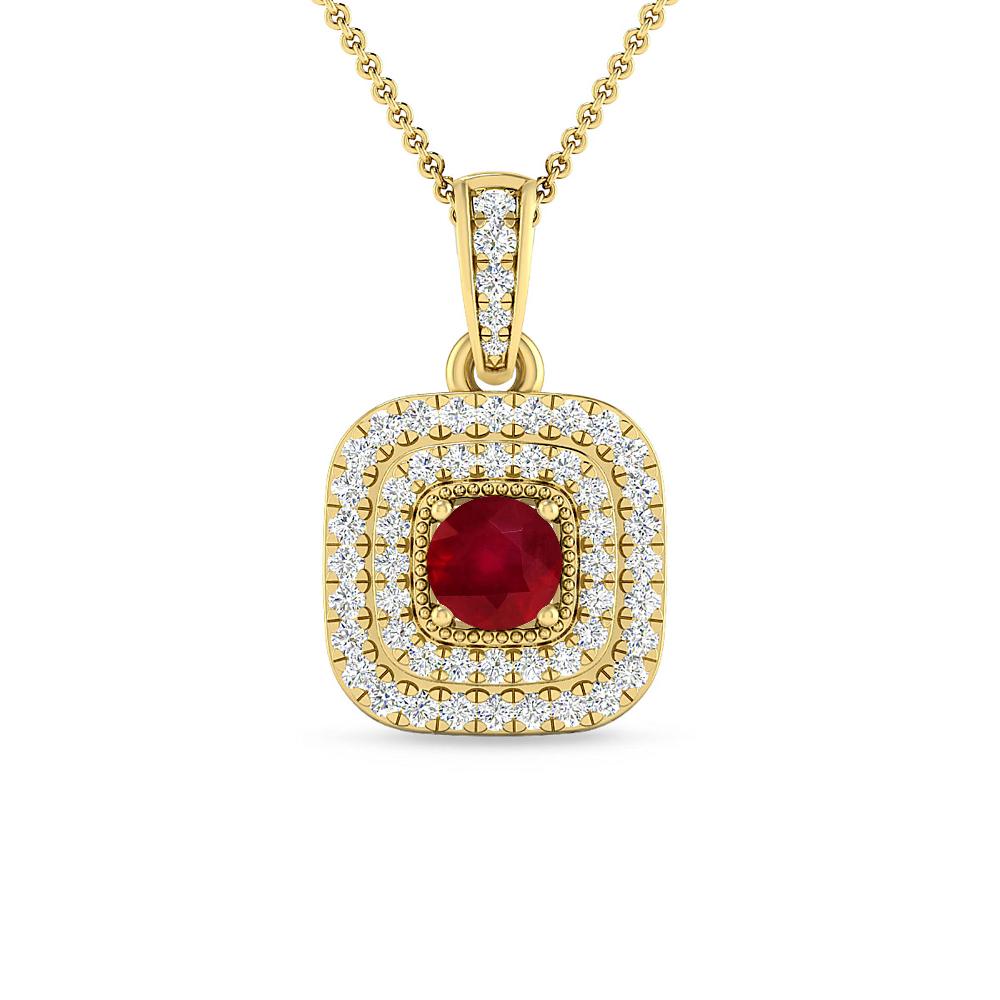 Yellow Gold - Ruby