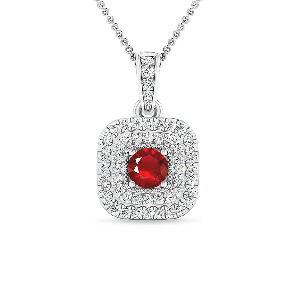 White Gold - Ruby