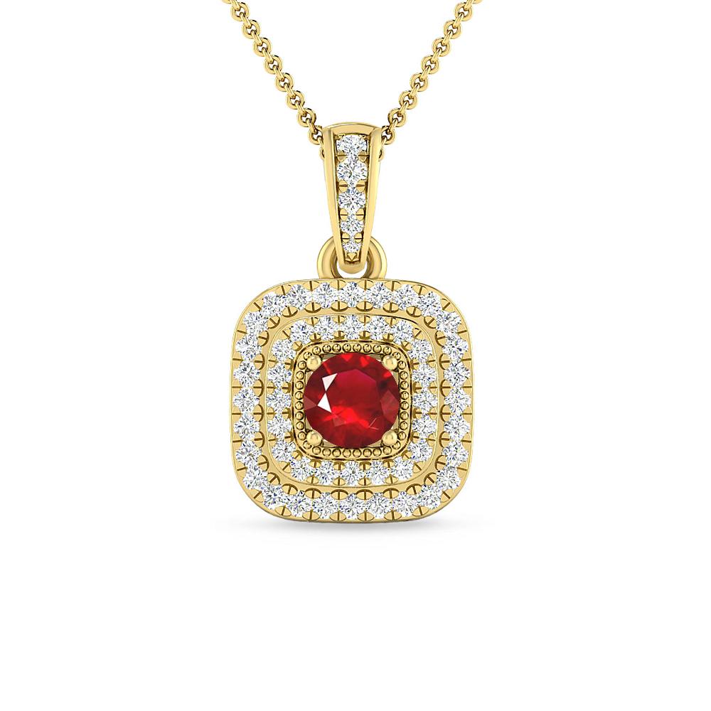 Yellow Gold - Ruby