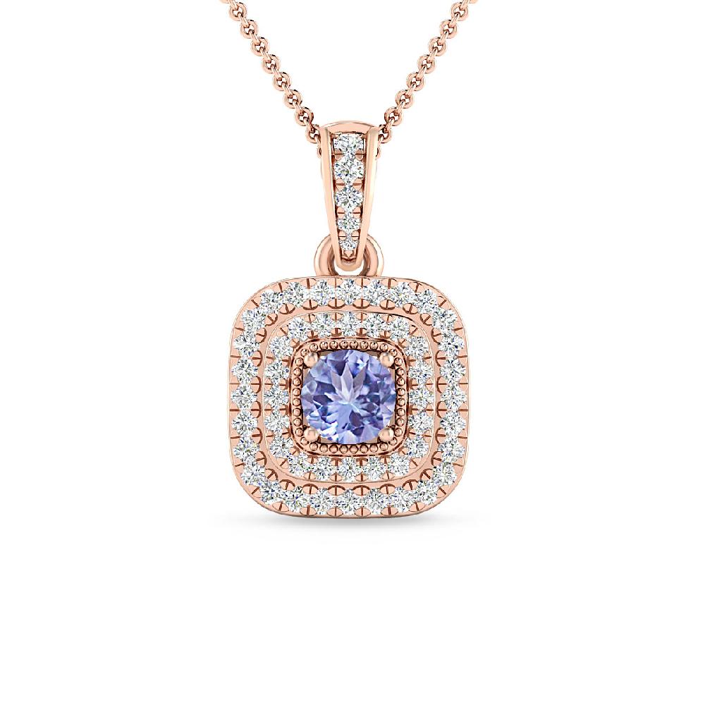 Rose Gold - Tanzanite