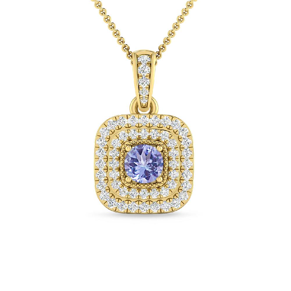 Yellow Gold - Tanzanite