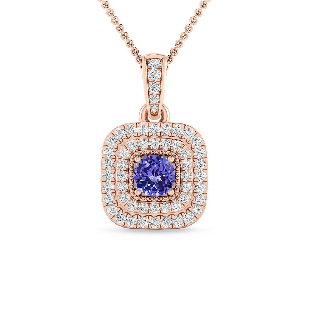 Rose Gold - Tanzanite