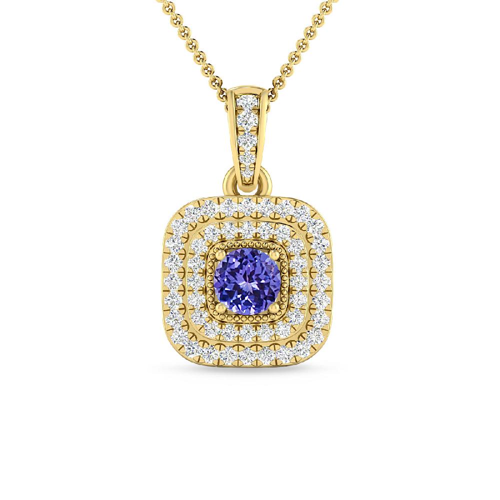 Yellow Gold - Tanzanite