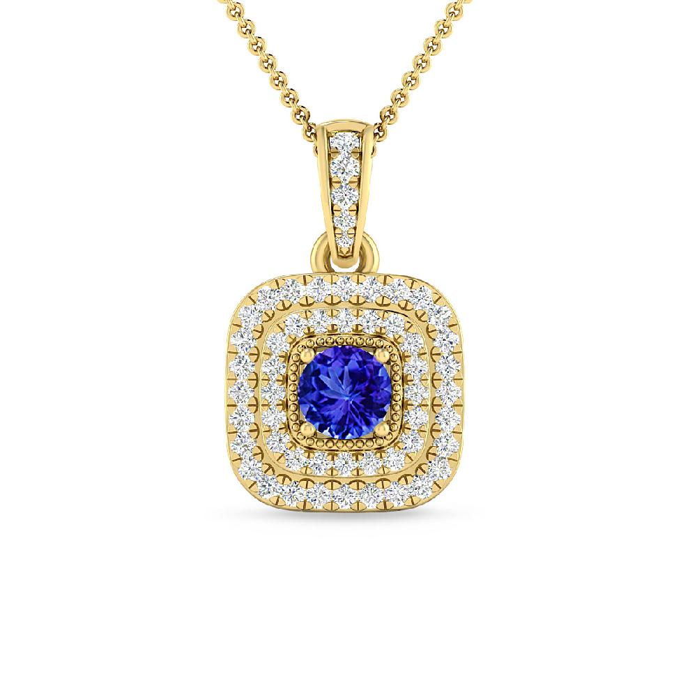 Yellow Gold - Tanzanite