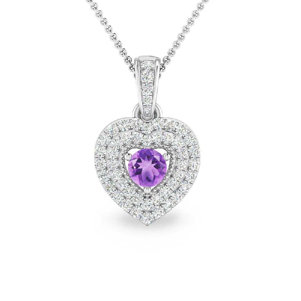 White Gold - Amethyst