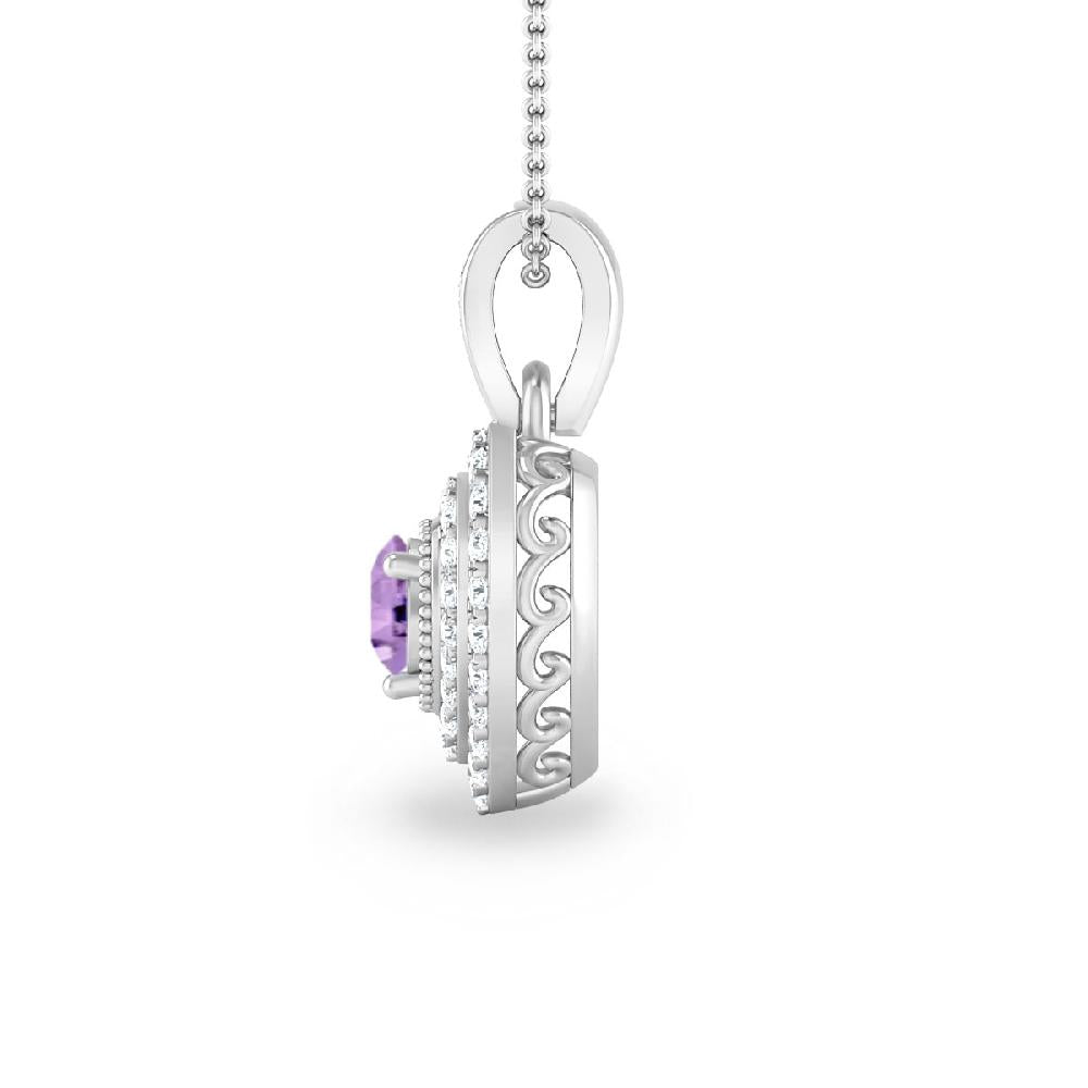 White Gold - Amethyst