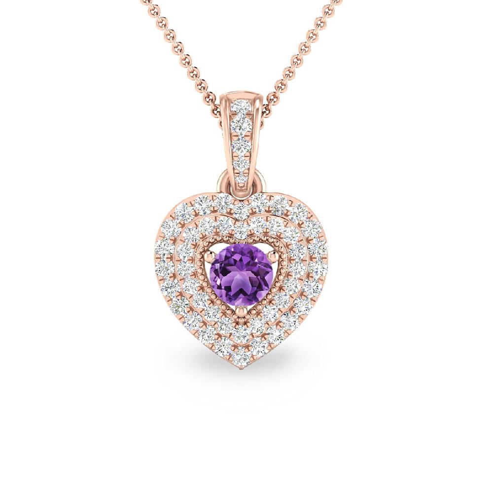 Rose Gold - Amethyst